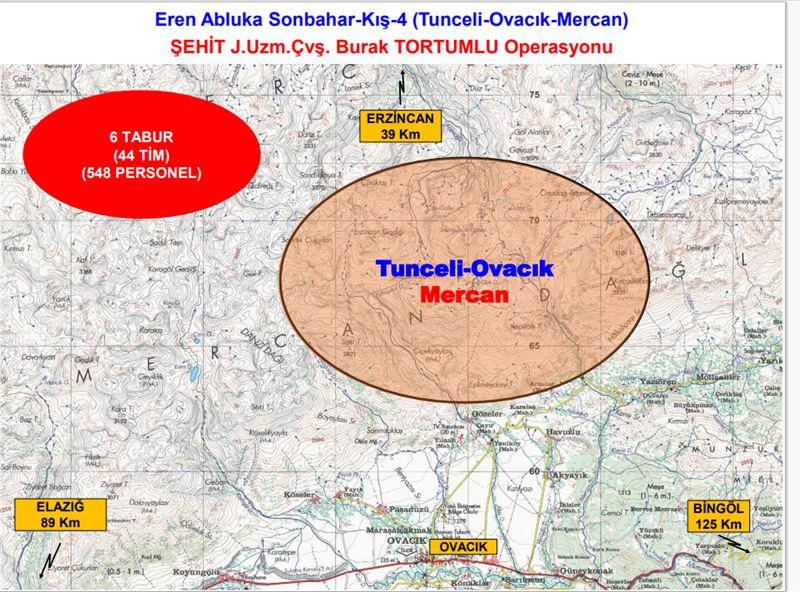 Eren Abluka Sonbahar-Kış-4 Şehit Jandarma Uzman Çavuş Burak Tortumlu Operasyonu Başlatıldı
