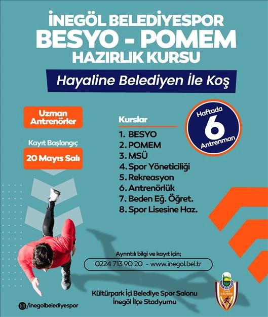 İnegöl Belediyesi’nden Gençlere Destek: “Hayaline Belediyen İle Koş”