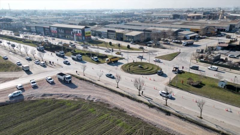 Akpınar Kavşağında Çalışmalar Başladı