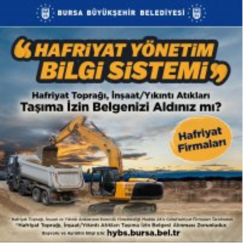 Hafriyat atıklarına dijital takip