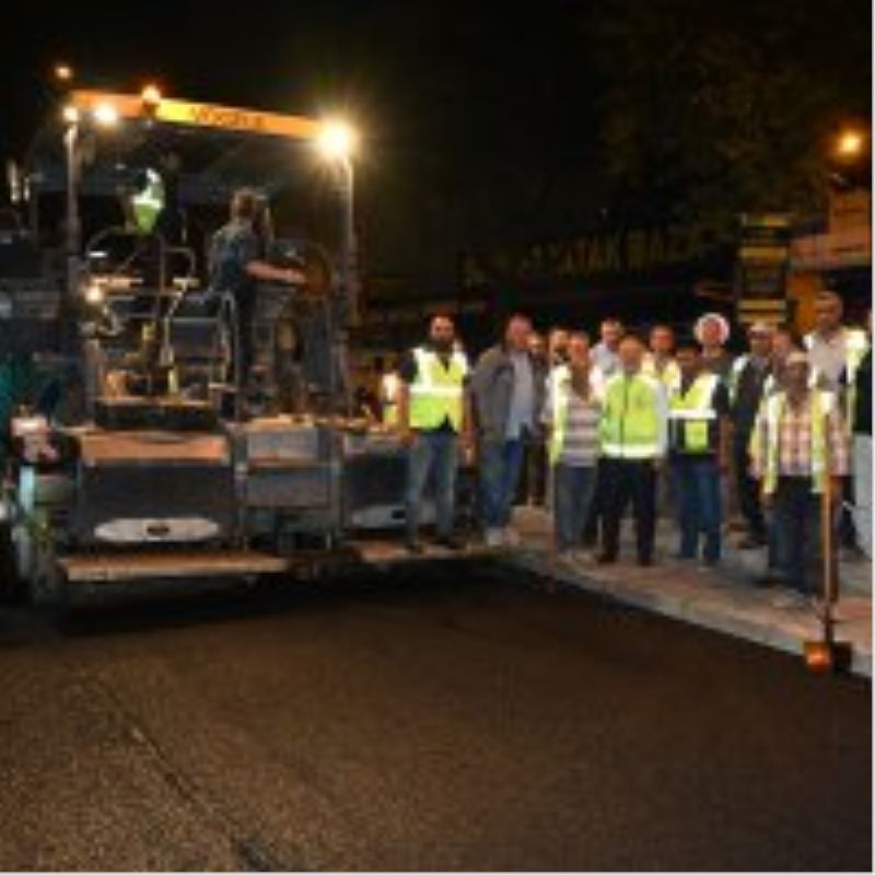 Ankara yolunda gece mesaisi sürüyor