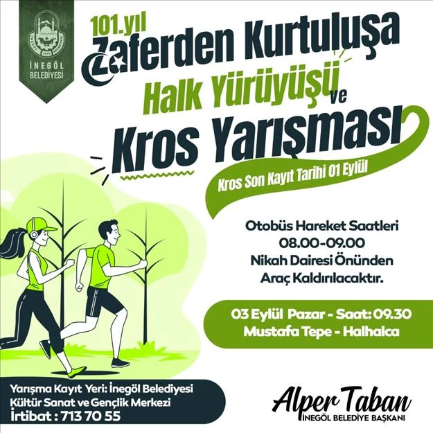 İnegöllüler Kurtuluş Şehitleri İçin Yürüyecek