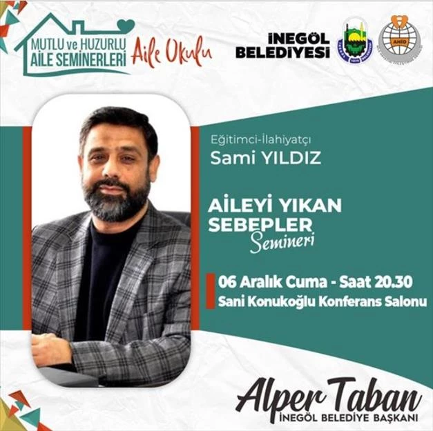 “Aileyi Yıkan Sebepler” Seminerine Davet