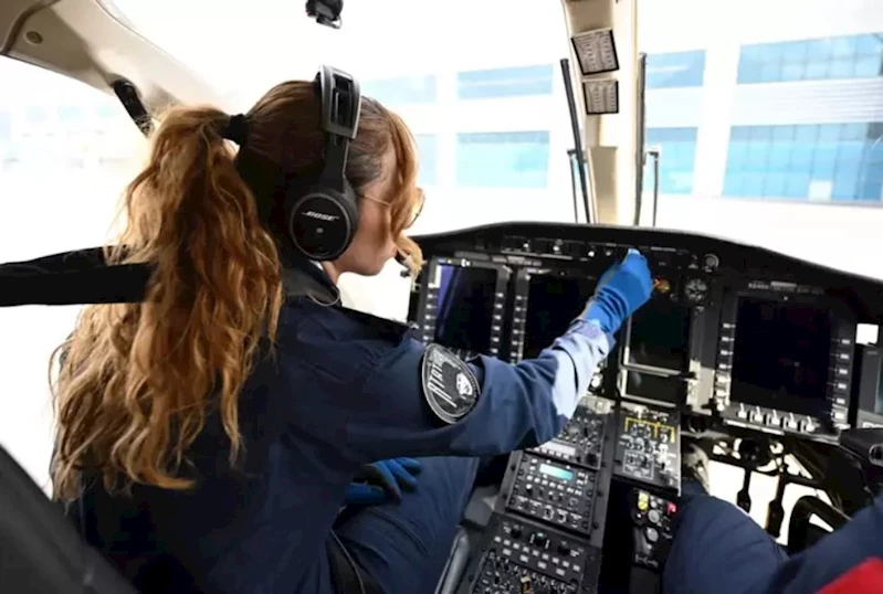 Kadın Helikopter Pilotundan Huzur ve Güven İçin Gökyüzünde 7/24 Görev