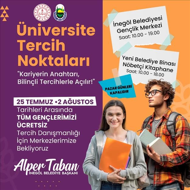 Öğrencilere Ücretsiz Üniversite Tercih Danışmanlığı Verilecek