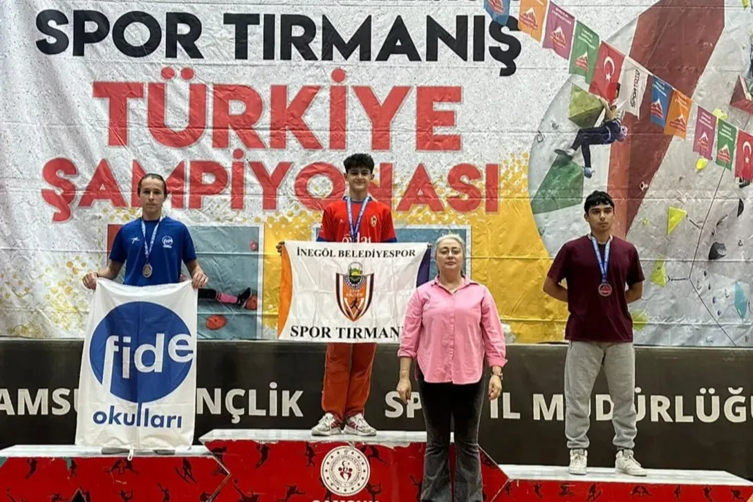 İnegöllü Sporcular Spor Tırmanışta Türkiye Şampiyonu Oldu